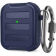  Противоударный чехол с карабином AhaStyle для Apple AirPods Тёмно-синий (AHA-01115-NBL)