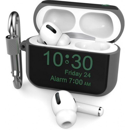 Силиконовый чехол AhaStyle для Apple AirPods Pro - Apple Watch Серый (AHA-0P104-GRY) Силиконовый чехол AhaStyle для Apple AirPods Pro - Apple Watch Серый (AHA-0P104-GRY)