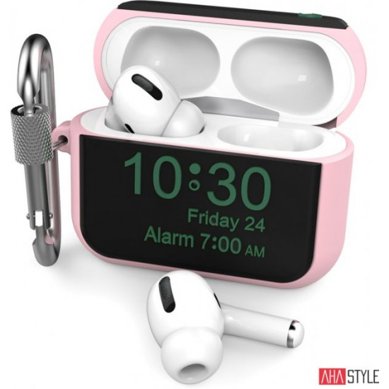 Силиконовый чехол AhaStyle для Apple AirPods Pro - Apple Watch Розовый (AHA-0P104-PNK) Силиконовый чехол AhaStyle для Apple AirPods Pro - Apple Watch Розовый (AHA-0P104-PNK)