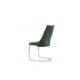 Chair for kitchen, cafe, bar Carlos metal chrome/fabric velor green Eurodom Chair for kitchen, cafe, bar Carlos metal chrome/fabric velor green Eurodom