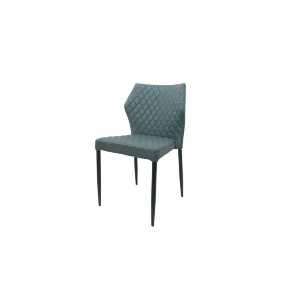 Chair for kitchen, cafe, bar Finiks metal black/chenille fabric dark gray Eurodom Chair for kitchen, cafe, bar Finiks metal black/chenille fabric dark gray Eurodom
