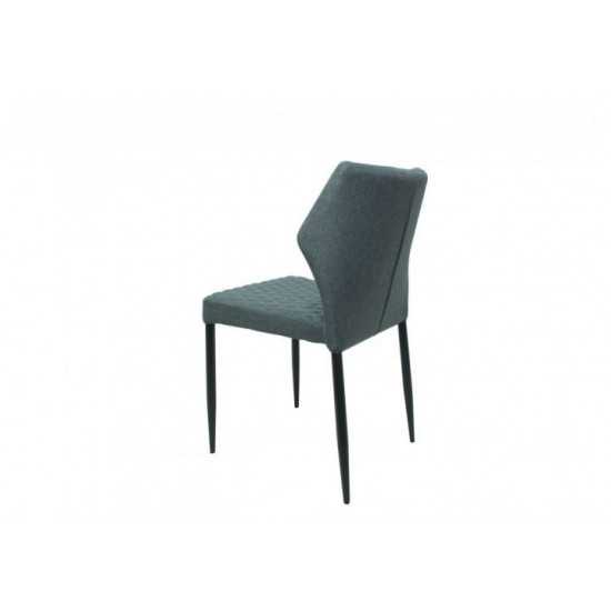 Chair for kitchen, cafe, bar Finiks metal black/chenille fabric dark gray Eurodom Chair for kitchen, cafe, bar Finiks metal black/chenille fabric dark gray Eurodom