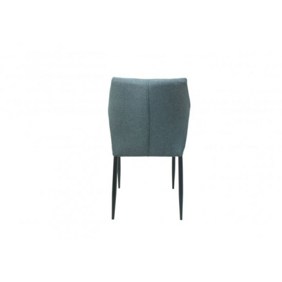 Chair for kitchen, cafe, bar Finiks metal black/chenille fabric dark gray Eurodom Chair for kitchen, cafe, bar Finiks metal black/chenille fabric dark gray Eurodom