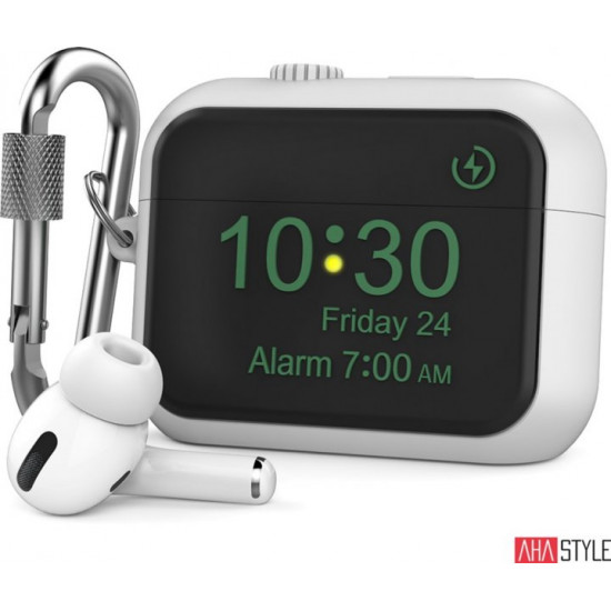 Силіконовий чохол AhaStyle для Apple AirPods Pro - Apple Watch Білий (AHA-0P104-WHT) Силіконовий чохол AhaStyle для Apple AirPods Pro - Apple Watch Білий (AHA-0P104-WHT)