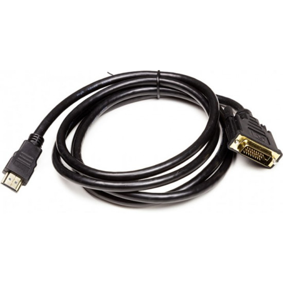 Відеокабель PowerPlant HDMI (M) - DVI (M) 1.8 м (CA912568)