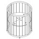 Round transformable crib with pendulum and drawers Bedsbee 12-in-1 Wenge (1052020) Round transformable crib with pendulum and drawers Bedsbee 12-in-1 Wenge (1052020)