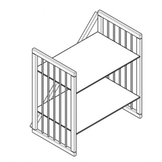 Round transformable crib with pendulum and drawers Bedsbee 12-in-1 Wenge (1052020) Round transformable crib with pendulum and drawers Bedsbee 12-in-1 Wenge (1052020)