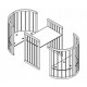 Round transformable crib with pendulum and drawers Bedsbee 12-in-1 Wenge (1052020) Round transformable crib with pendulum and drawers Bedsbee 12-in-1 Wenge (1052020)