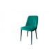 Chair for kitchen, cafe, bar Aren black metal/green fabric Eurodom Chair for kitchen, cafe, bar Aren black metal/green fabric Eurodom