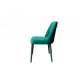 Chair for kitchen, cafe, bar Aren black metal/green fabric Eurodom Chair for kitchen, cafe, bar Aren black metal/green fabric Eurodom