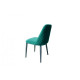 Chair for kitchen, cafe, bar Aren black metal/green fabric Eurodom Chair for kitchen, cafe, bar Aren black metal/green fabric Eurodom