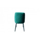 Chair for kitchen, cafe, bar Aren black metal/green fabric Eurodom Chair for kitchen, cafe, bar Aren black metal/green fabric Eurodom
