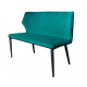 Bench chair for living room, kitchen, cafe, bar Finiks metal black/fabric velor green Eurodom Bench chair for living room, kitchen, cafe, bar Finiks metal black/fabric velor green Eurodom