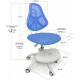 Крісло дитяче ErgoKids Y-400 BL Блакитне (Y-400 BL) Крісло дитяче ErgoKids Y-400 BL Блакитне (Y-400 BL)