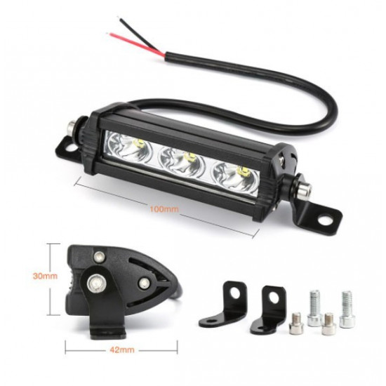 Світлодіодна балка (додаткова фара) 9W 3LED 10см Довге світло Autoexpect (05610) Світлодіодна балка (додаткова фара) 9W 3LED 10см Довге світло Autoexpect (05610)