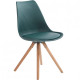 Stylish soft comfortable chair made of hard wood up to 120 kg. Germany. Green. TR88