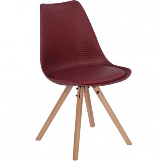 Stylish soft comfortable chair made of hard wood up to 120 kg. Germany. Red. TR88 Stylish soft comfortable chair made of hard wood up to 120 kg. Germany. Red. TR88