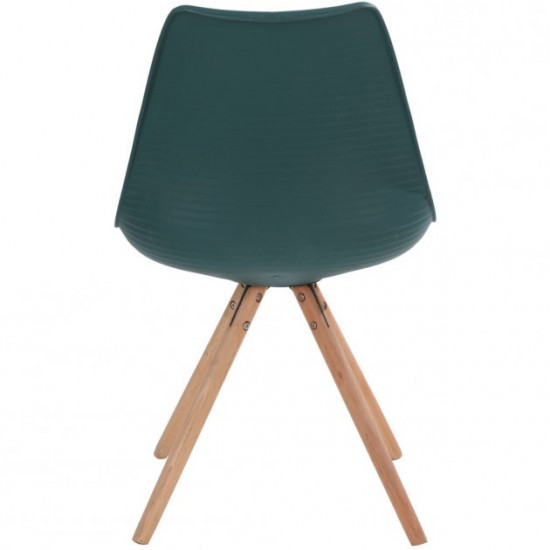 Stylish soft comfortable chair made of hard wood up to 120 kg. Germany. Green. TR88