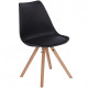 Stylish soft comfortable chair made of hard wood up to 120 kg. Germany. Black. TR88