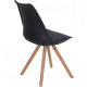 Stylish soft comfortable chair made of hard wood up to 120 kg. Germany. Black. TR88