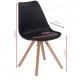 Stylish soft comfortable chair made of hard wood up to 120 kg. Germany. Black. TR88