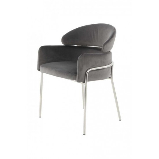 Chair Arhome Oslo TM125 Grey/Silver VNZPV-GRY Chair Arhome Oslo TM125 Grey/Silver VNZPV-GRY