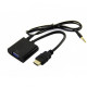 Конвертер відео адаптер HDMI-VGA зі звуком Конвертер відео адаптер HDMI-VGA зі звуком