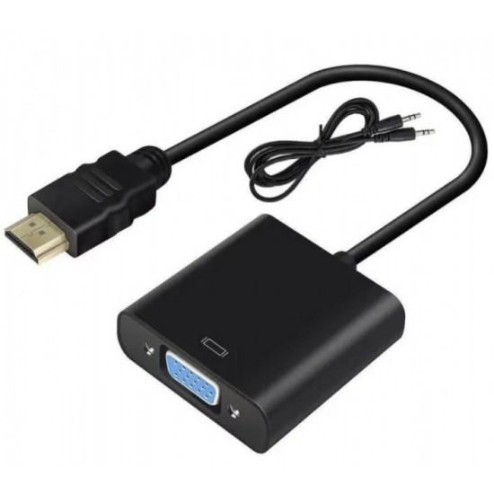 Конвертер відео адаптер HDMI-VGA зі звуком Конвертер відео адаптер HDMI-VGA зі звуком
