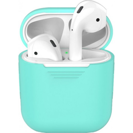 Классический силиконовый чехол AhaStyle для Apple AirPods Mint Green (AHA-00020-MGR) Классический силиконовый чехол AhaStyle для Apple AirPods Mint Green (AHA-00020-MGR)