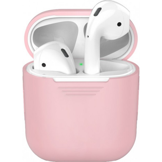 Классический силиконовый чехол AhaStyle для Apple AirPods Pink (AHA-00020-PNK) Классический силиконовый чехол AhaStyle для Apple AirPods Pink (AHA-00020-PNK)