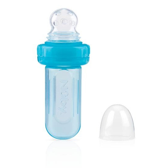 Ниблер силиконовый Nuby Easy Squeezy с колпачком Голубой (5577blu) Ниблер силиконовый Nuby Easy Squeezy с колпачком Голубой (5577blu)