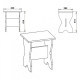 Kitchen stool Kompanit T-4 ecco walnut Kitchen stool Kompanit T-4 ecco walnut
