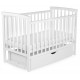 Transformable crib with drawer Bimbi White (Ds-b2)