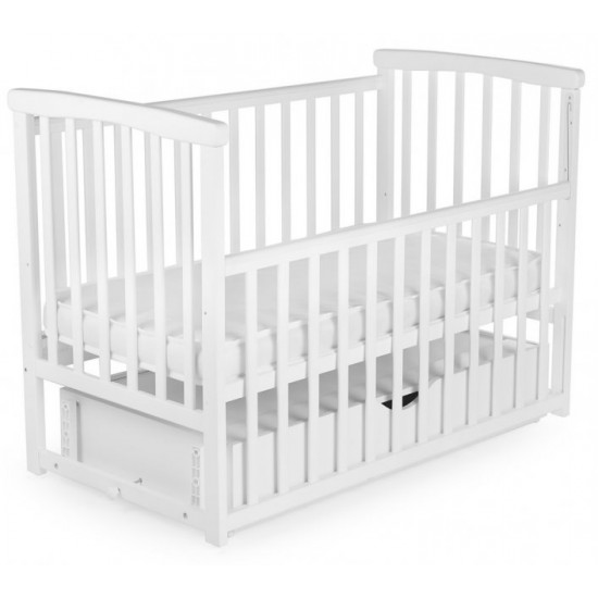 Transformable crib with drawer Bimbi White (Ds-b2)