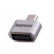 Перехідник Remax RA-OTG USB(F) to microUSB(M), silver Перехідник Remax RA-OTG USB(F) to microUSB(M), silver