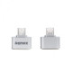 Перехідник Remax RA-OTG USB(F) to microUSB(M), silver Перехідник Remax RA-OTG USB(F) to microUSB(M), silver