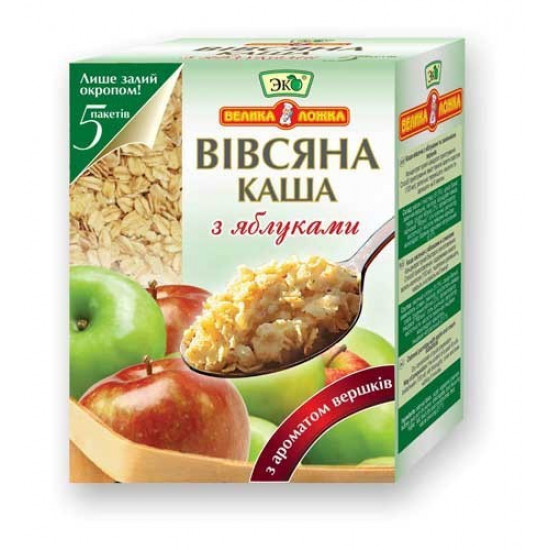 Oat porridge Large spoon with apples and tops 41 g x 5 pcs Oat porridge Large spoon with apples and tops 41 g x 5 pcs