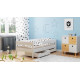 Children's single bed Poland LukDom Mix 180x80 with drawers and foam mattress Poland Children's single bed Poland LukDom Mix 180x80 with drawers and foam mattress Poland