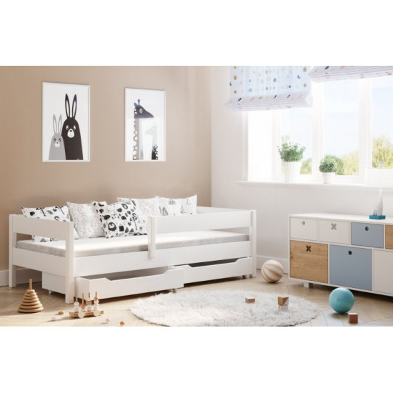 Children's single bed Poland LukDom Mix 180x80 with drawers and foam mattress Poland Children's single bed Poland LukDom Mix 180x80 with drawers and foam mattress Poland