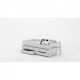 Children's single bed Poland LukDom Mix 180x80 with drawers and foam mattress Poland Children's single bed Poland LukDom Mix 180x80 with drawers and foam mattress Poland