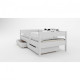 Children's single bed Poland LukDom Mix 180x80 with drawers and foam mattress Poland Children's single bed Poland LukDom Mix 180x80 with drawers and foam mattress Poland