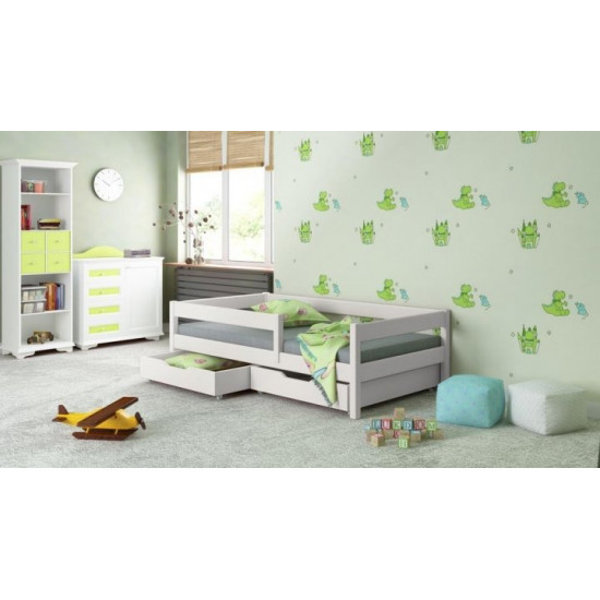 Односпальне ліжко Польща LukDom Mix 160х80 з ящиками та матрацом SOFT KIDS-DREAMS Односпальне ліжко Польща LukDom Mix 160х80 з ящиками та матрацом SOFT KIDS-DREAMS