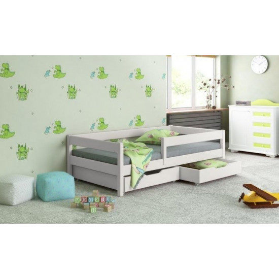 Односпальне ліжко Польща LukDom Mix 160х80 з ящиками та матрацом SOFT KIDS-DREAMS Односпальне ліжко Польща LukDom Mix 160х80 з ящиками та матрацом SOFT KIDS-DREAMS
