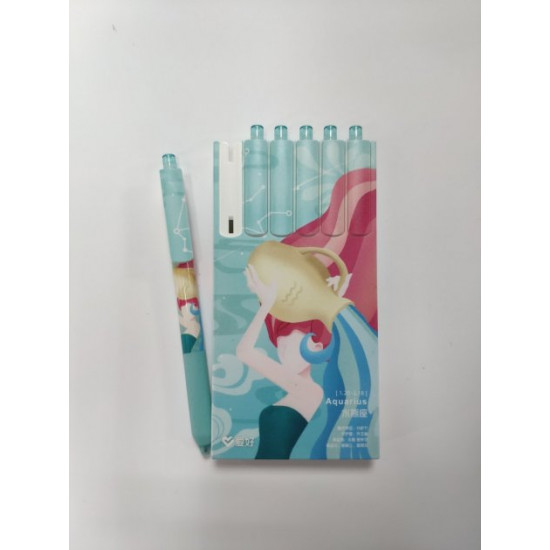 Set of gel pens AIHAO Zodiac signs Aquarius 6 pcs Set of gel pens AIHAO Zodiac signs Aquarius 6 pcs