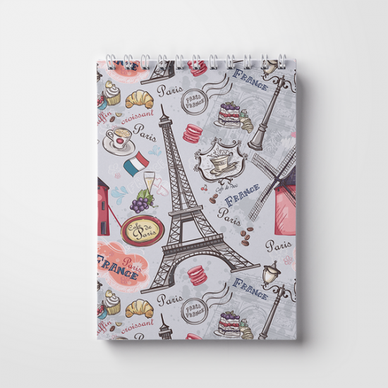 Notebook A5, 50 pages on a spring. Paris (WL 04.21-16-7) Notebook A5, 50 pages on a spring. Paris (WL 04.21-16-7)
