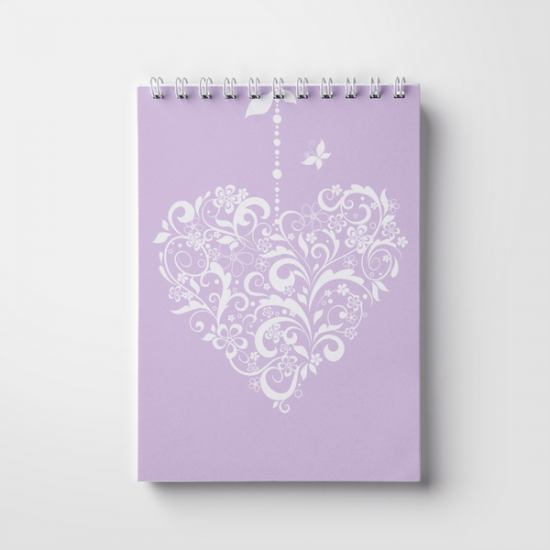 Notebook A5, 50 pages; on a spring. Hearts (WL 04.21-16-10-7) Notebook A5, 50 pages; on a spring. Hearts (WL 04.21-16-10-7)