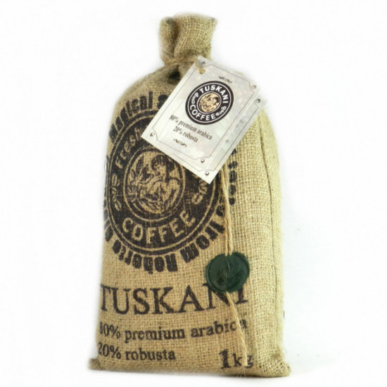Coffee beans Tuskani 80% Arabica 20% Robusta 1 kg Coffee beans Tuskani 80% Arabica 20% Robusta 1 kg