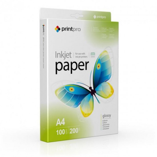 Фотопапір PrintPro глянцевий 200г/м2 A4 100л (PGE200100A4) Фотопапір PrintPro глянцевий 200г/м2 A4 100л (PGE200100A4)