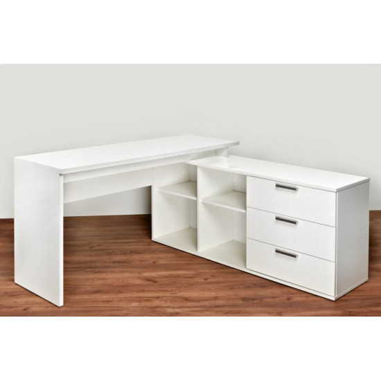 Corner desk Embawood Wienn white