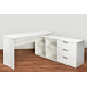 Corner desk Embawood Wienn white
